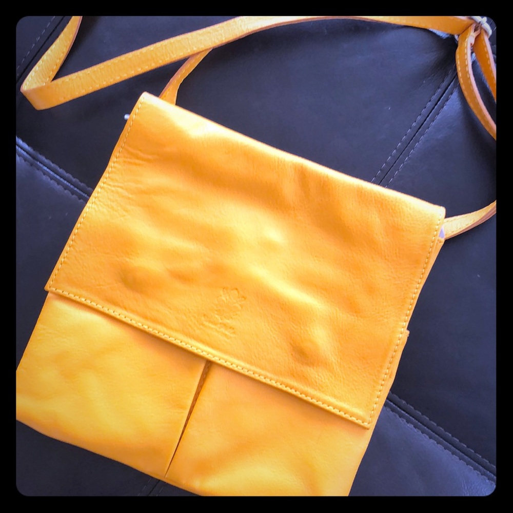 Vera Pelle Italian leather cross body bag